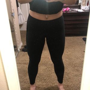 Hot Kiss Black Leggings / Size M